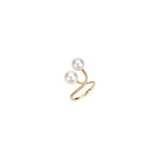 South Sea Pearl and Gold Ring With Diamonds