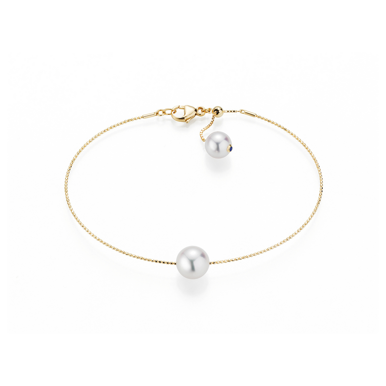 Akoya Pearl and Gold Bracelet