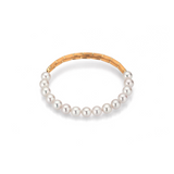 Akoya Pearl and Gold Magnetic Bracelet