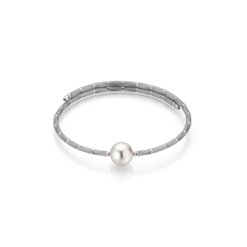 Freshwater Pearl and Gold Magnetic Bracelet