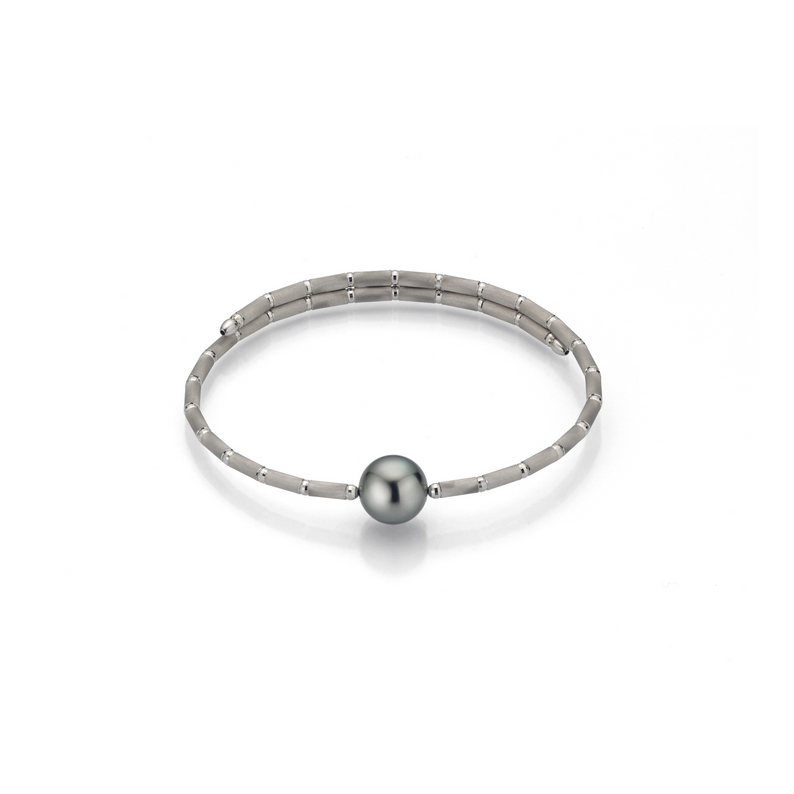 Tahiti Pearl and Gold Magnetic Bracelet