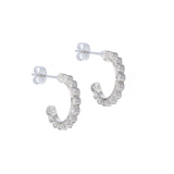 Diamond Stud Hoop Earrings - Danielle B.