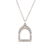 Staffe 18kt White Gold Necklace with Diamonds