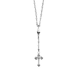 Rosary with MB Cross Chain, Skull and Small Traditional Cross - Danielle B.