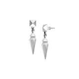 Pyramid Earrings with Geometric Spike Drop - Danielle B.