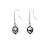 Small Framed Hamlet Skull Earrings - Danielle B.