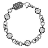 Crowned White CZ Bracelet