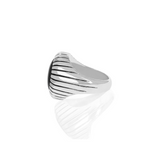 Small Ribbed Shank Low Profile Ring