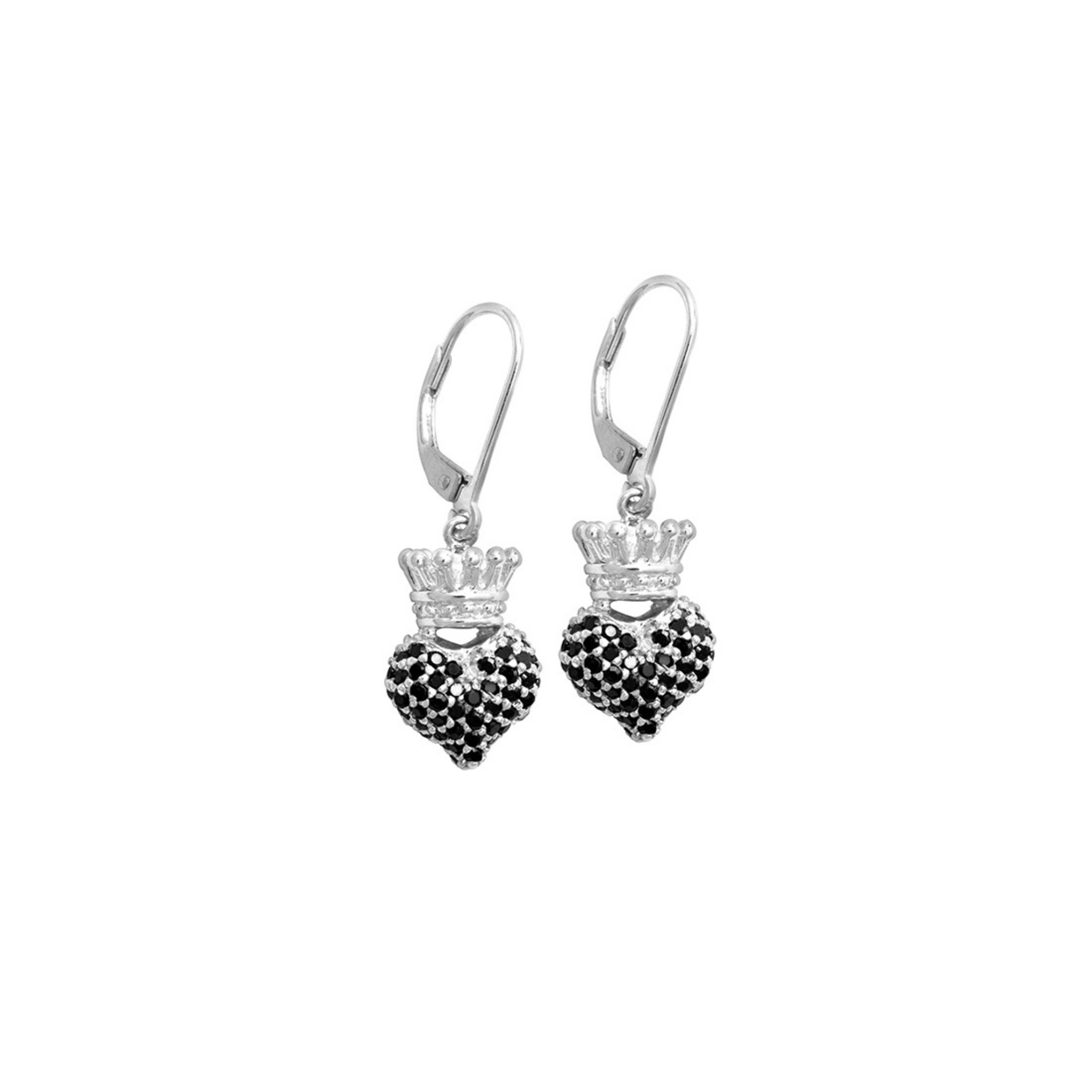 Earrings w/3D Heart