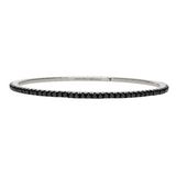 Stretch Black Diamond Tennis Bracelet - Danielle B.