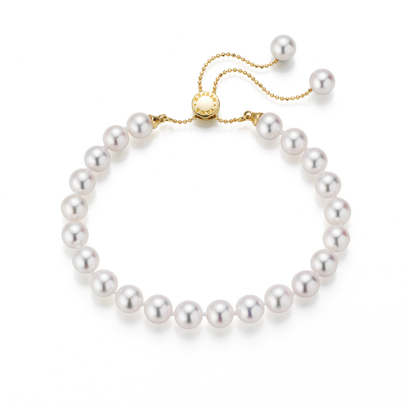 Small Akoya Pearl Slider Bracelet