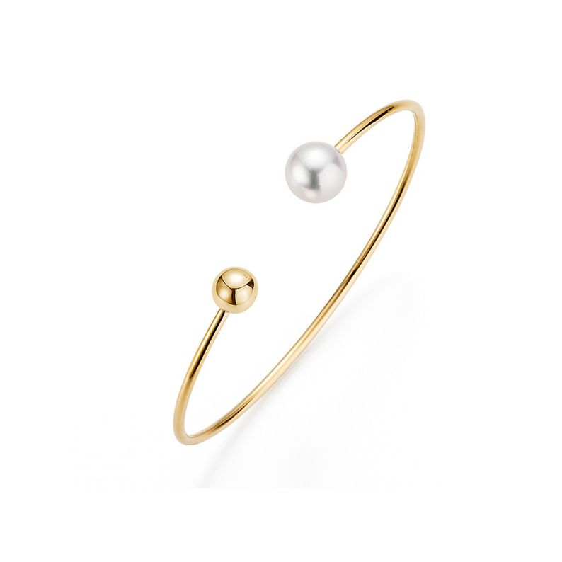 Freshwater Pearl and Gold Bracelet