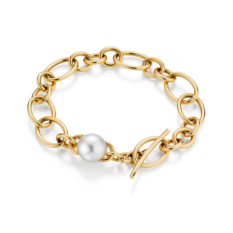 South Sea Pearl and Gold Bracelet