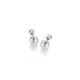 Akoya Pearl and Diamond Earrings