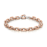 Rose and White Gold Bracelet with Diamonds