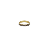 Yellow Gold Ring with Brown Diamonds