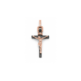 Rose Gold and Stainless Steel Cross Pendant