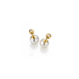 Akoya Pearl and Diamond Earrings