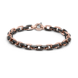 Rose Gold and Ceramic Bracelet with Diamonds