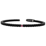 Dado Black Ceramic and Pink Sapphire Bracelet - Danielle B.