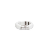 Pura White Ceramic and Diamond Ring - Danielle B.