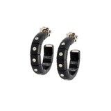 Pura Black Ceramic and Diamond Earrings - Danielle B.