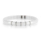 Pura White Ceramic and Diamond Bracelet - Danielle B.