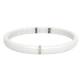 Pura White Ceramic and Diamond Bracelet - Danielle B.