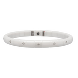 Pura White Ceramic and Diamond Bracelet - Danielle B.