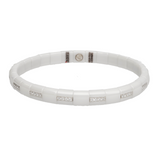 Pura White Ceramic and Diamond Bracelet - Danielle B.