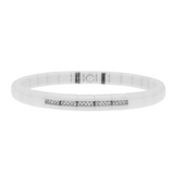 Pura White Ceramic and Diamond Bracelet - Danielle B.