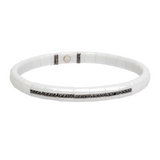 Pura White Ceramic and Black Diamond Bracelet - Danielle B.