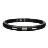 Pura Black Ceramic and Diamond Bracelet