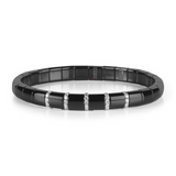 Pura Black Ceramic and Diamond Bracelet