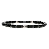 Carbon Fiber, Ceramic and Diamond Bracelet