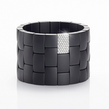 Domino Black Ceramic and Diamond Bracelet