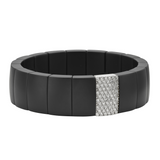 Domino Black Ceramic and Diamond Bracelet