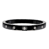 Scacco Black Ceramic and Diamond Bracelet