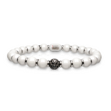 Sfera White Ceramic and Black Diamond Bracelet