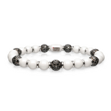 Sfera White Ceramic and Black Diamond Bracelet