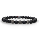 Sfera Large Black Ceramic and Black Diamond Bracelet