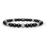 Sfera Large Black Ceramic and Diamond Bracelet