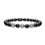 Sfera Black Ceramic and Diamond Bracelet