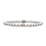 Sfera Small White Ceramic and Diamond Bracelet