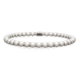 Sfera Small White Ceramic and Diamond Bracelet