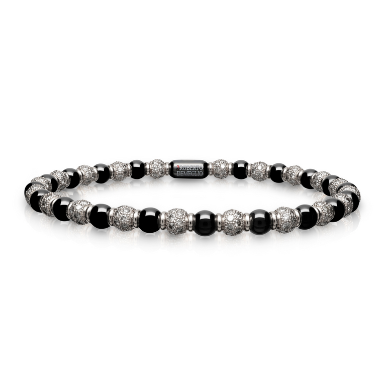 Sfera Small Black Ceramic and Diamond Bracelet