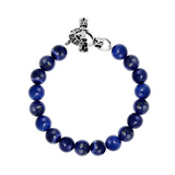 10mm Lapis Bracelet with Toggle