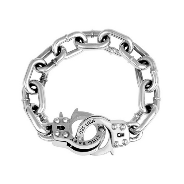 Stainless Steel Handcuffs Bracelet 3/8inch wide, 7.5 to 8.5inch long | eBay