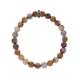 8mm Jasper Bracelet with Logo Ring