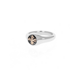 Small MB Cross Ring with Gold Alloy